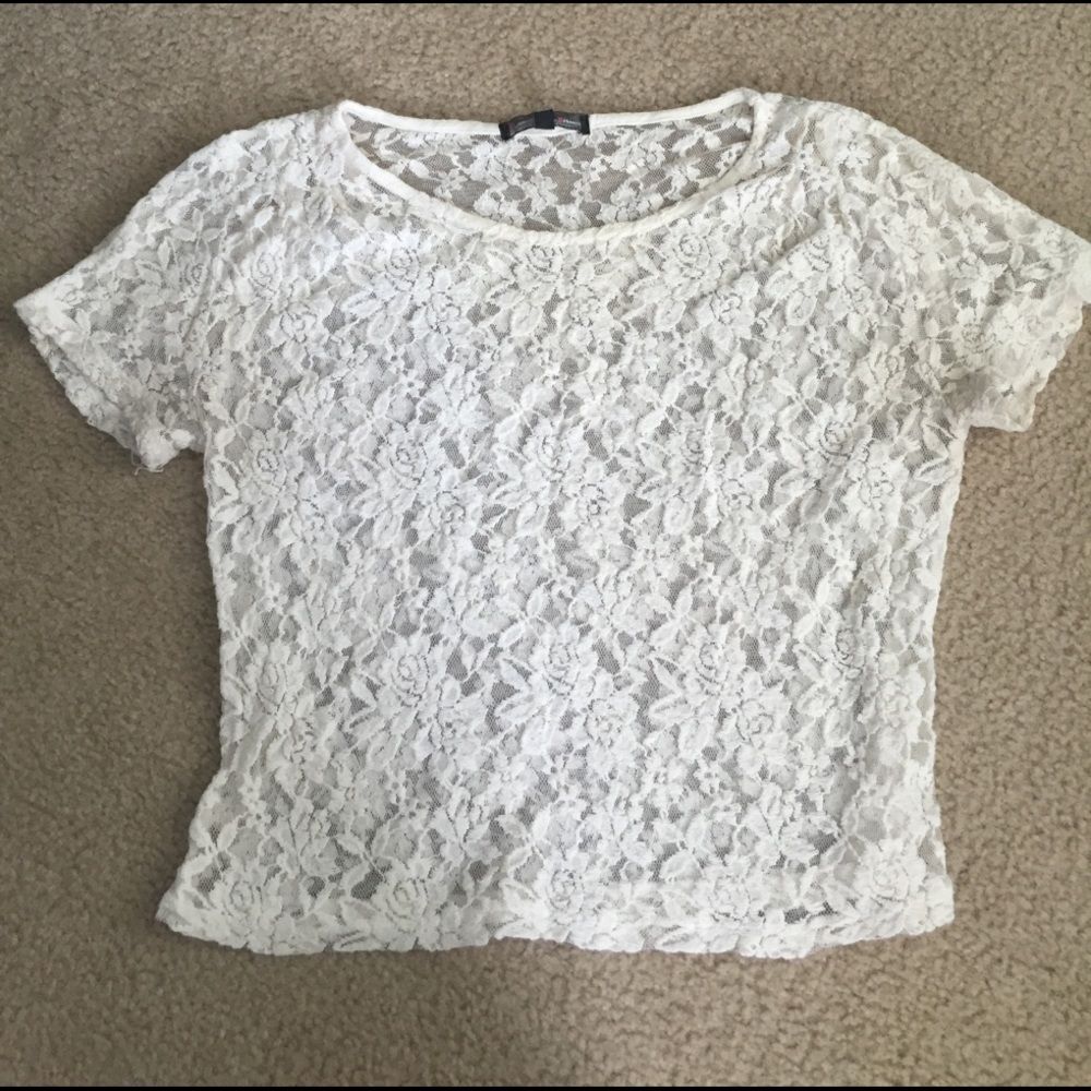 Lace crop top